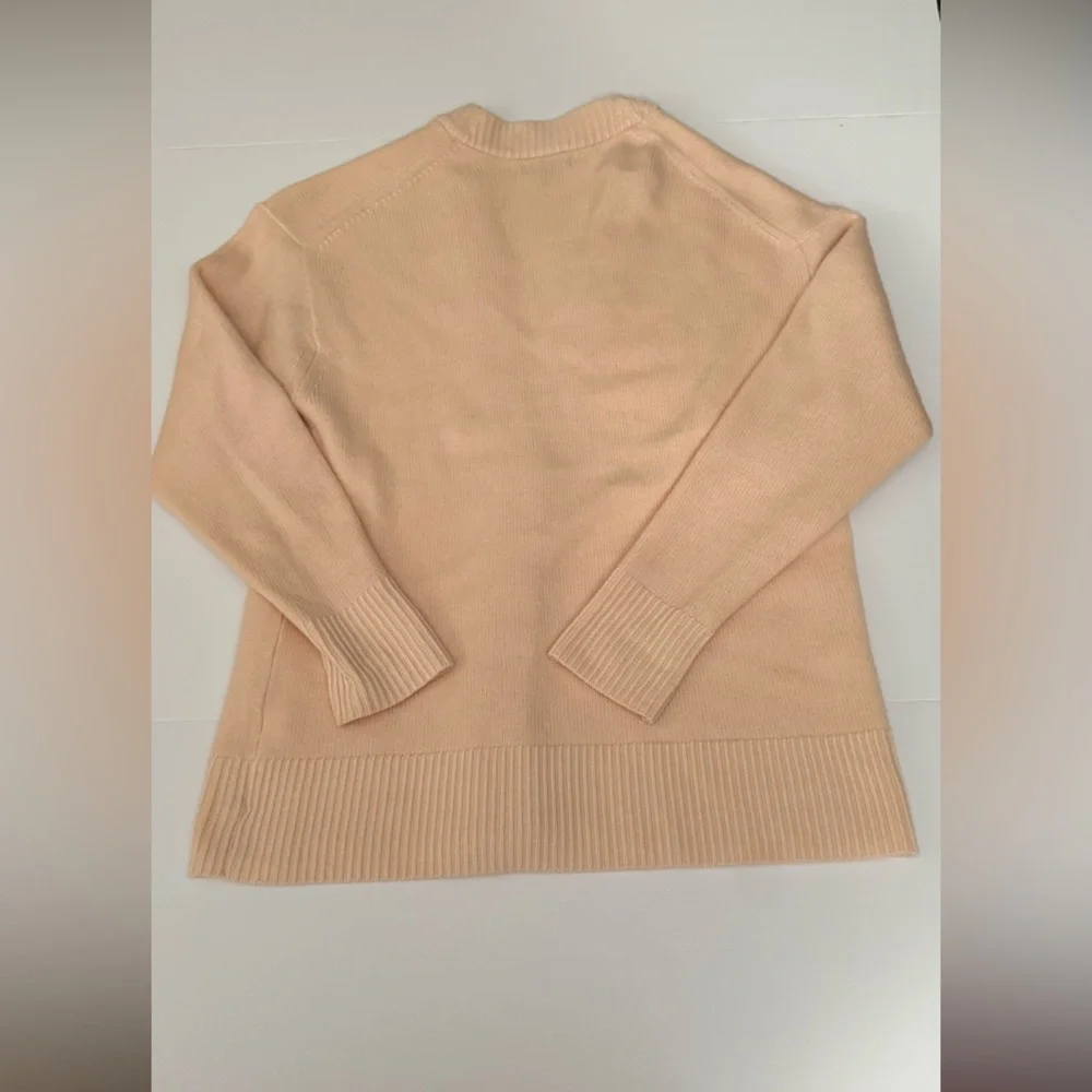 Allbirds The Cardi Peach‎ Merino Wool Button Front Knit Cardigan Top XL